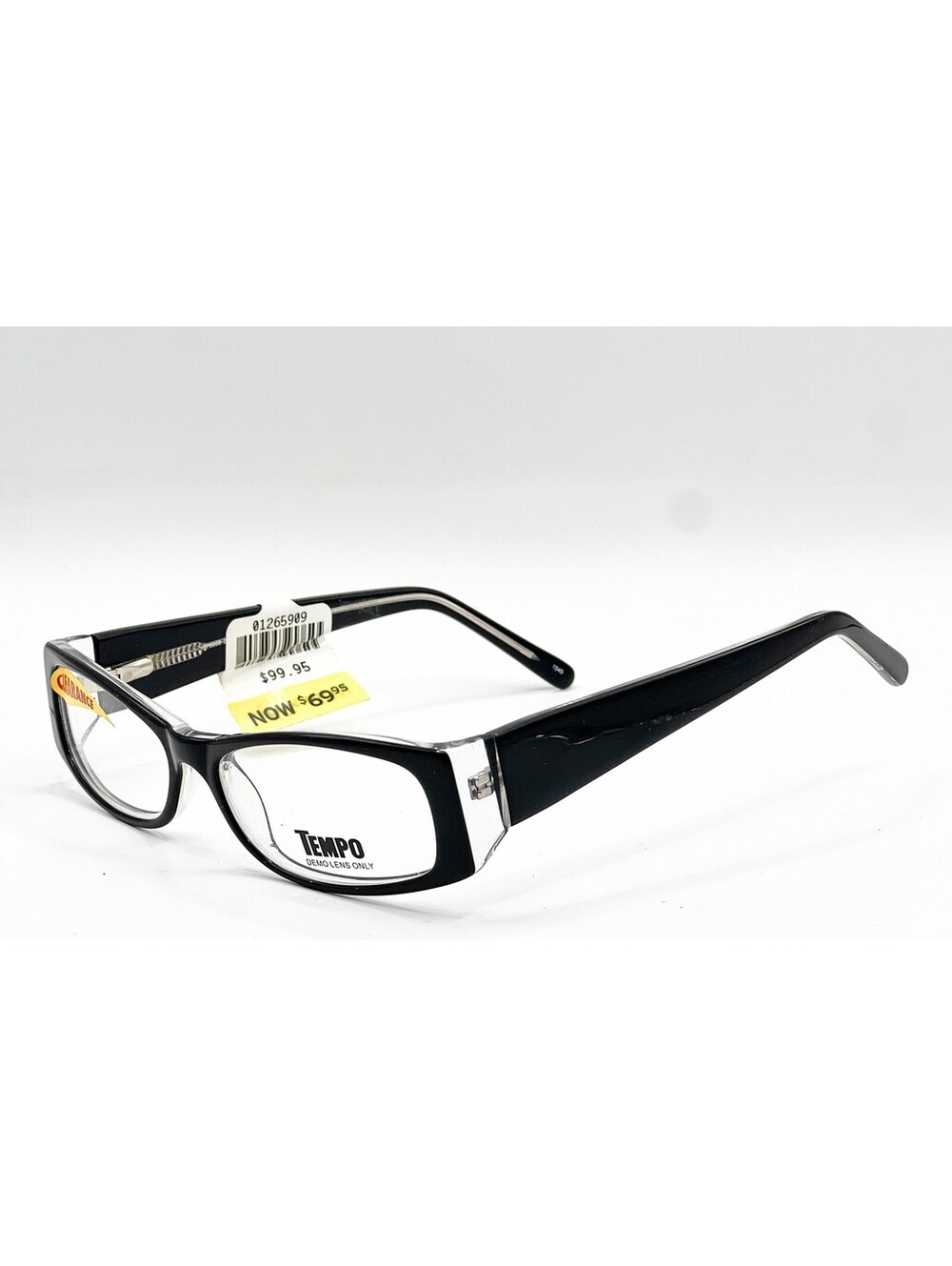 Tempo Wp3006 5015 Black Crystal Authentic Eyeglasses 50-15-135